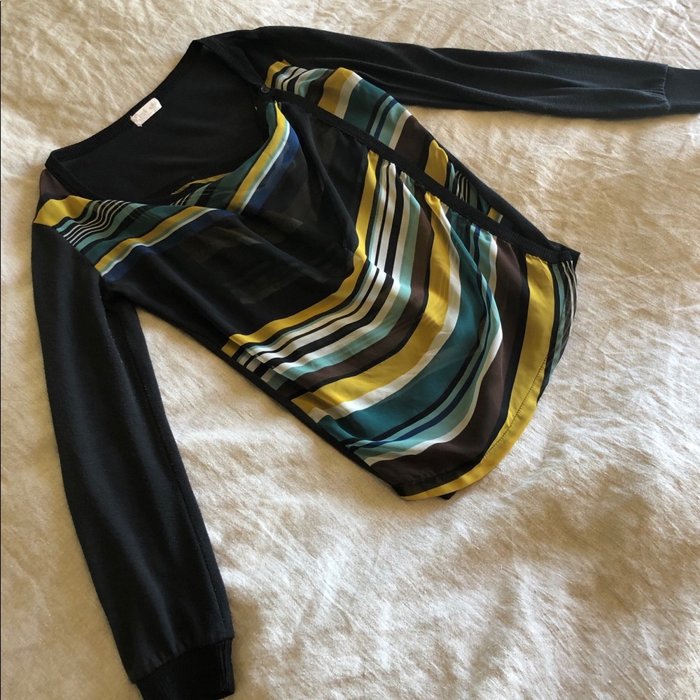 Long Sleeved Striped Blouse